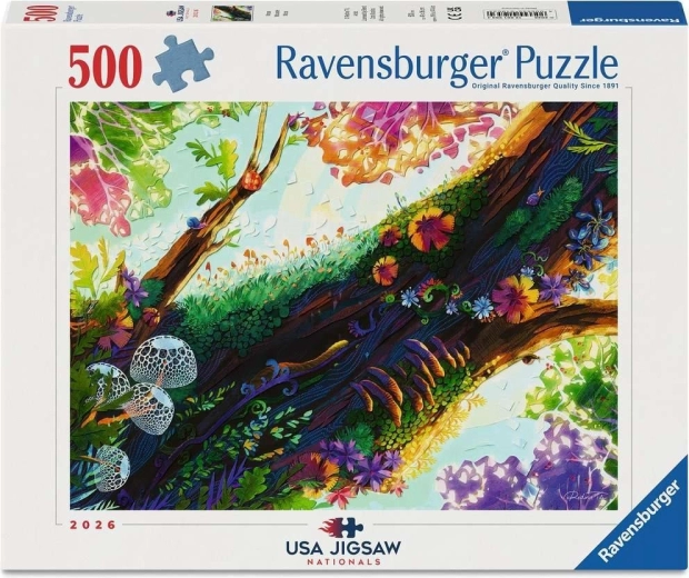 Ravensburger puzzle USA Jigsaw Nationals: Mahovinasta šuma 500 dijelova