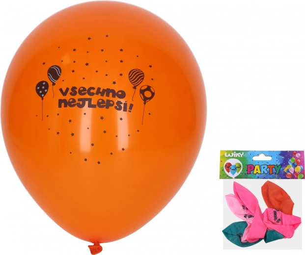 Baloni na napuhavanje Sretan rođendan 30 cm set 5 kom