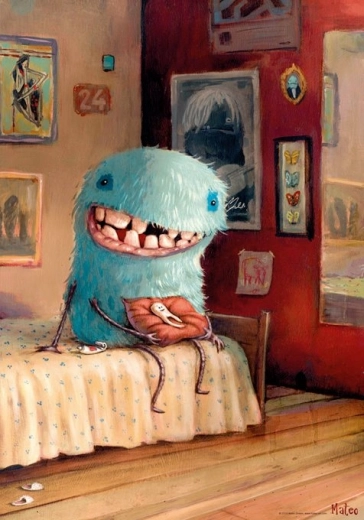 Puzzle HEYE Zozoville: Mliječni zub 500 dijelova