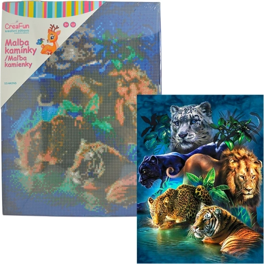 Dijamantno slikanje – kornjače 30 × 40 cm