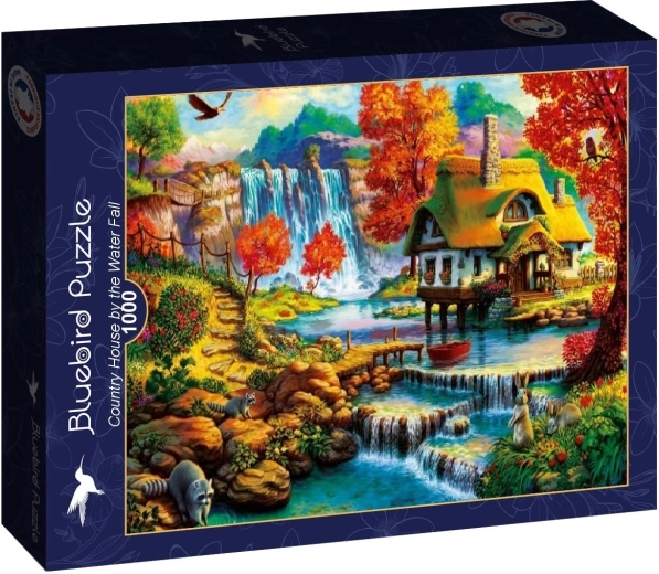 Bluebird puzzle Country house by the waterfall 1000 pieces