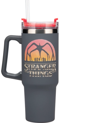 Termo tumbler Stranger Things 1200 ml sa slamkom i ručkom
