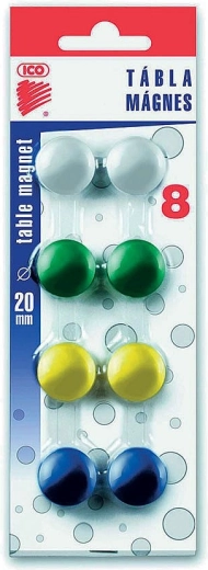 Šareni magneti 20 mm, 8 kom – ICO