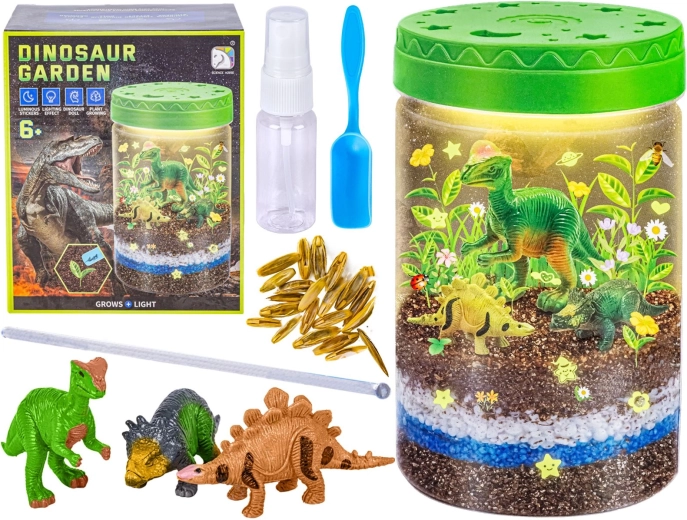 Dječji terarij s dinosaurima s LED noćnim svjetlom - 1 komad