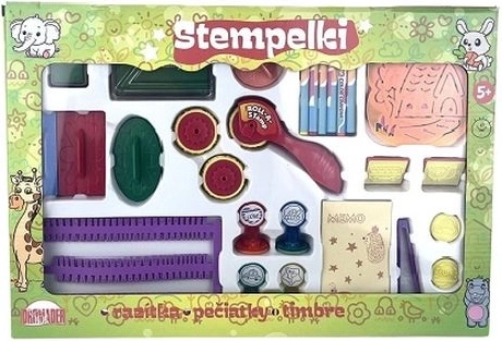 Set dječjih pečata u šarenoj kutiji