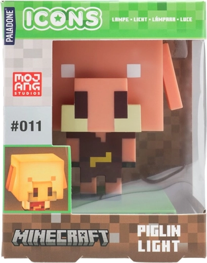 Noćna lampica Minecraft praščić Icon Light 11 cm