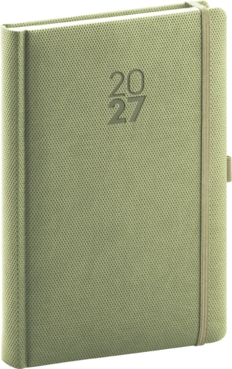 Notique dnevni planer Diamante 2027 maslinasti 15 × 21 cm