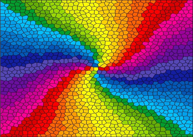 Puzzle Vitraž – duhovna eksplozija, 1000 dijelova