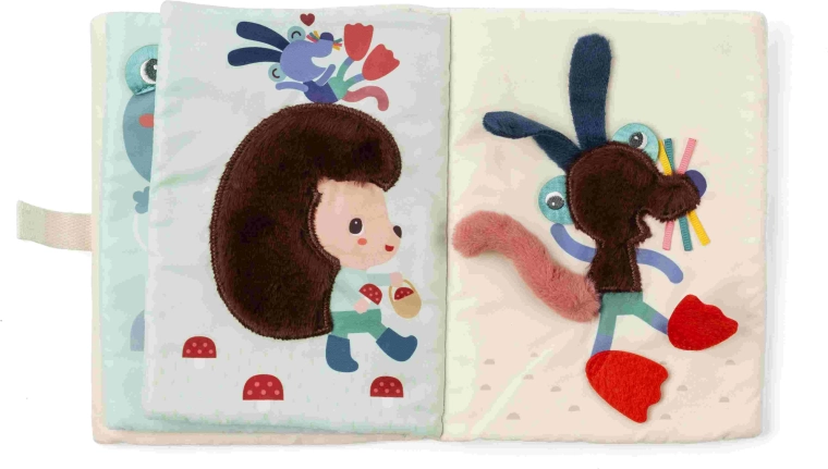 Lilliputiens plush book Mouse Nina