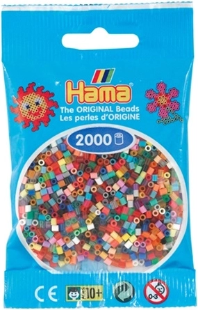 Hama mini perlice za peglanje – mix boja (2000 kom)