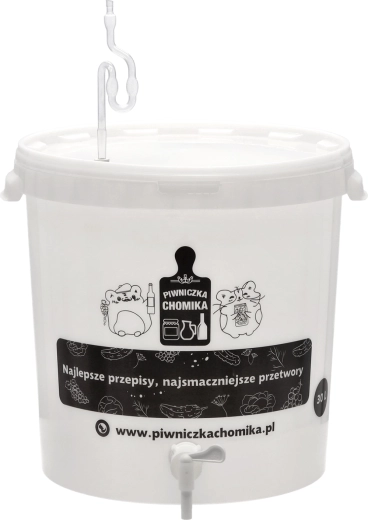 Fermentacijska posuda 30 l s poklopcem, slavinom, vrenjačom i brtvom
