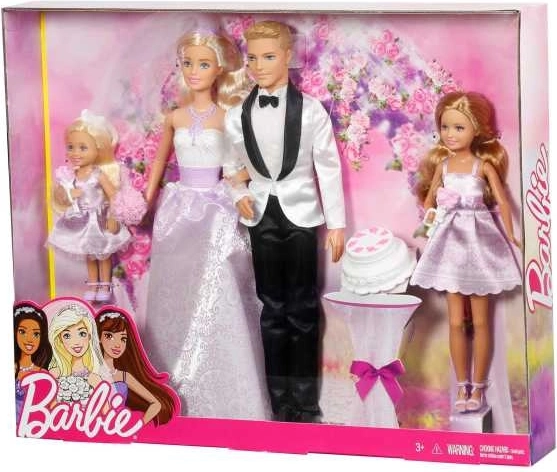 Barbie svadbena set lutaka (4 kom)