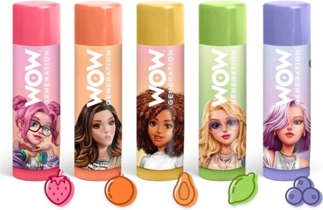 Dječji šareni balzam za usne WOW – razni okusi