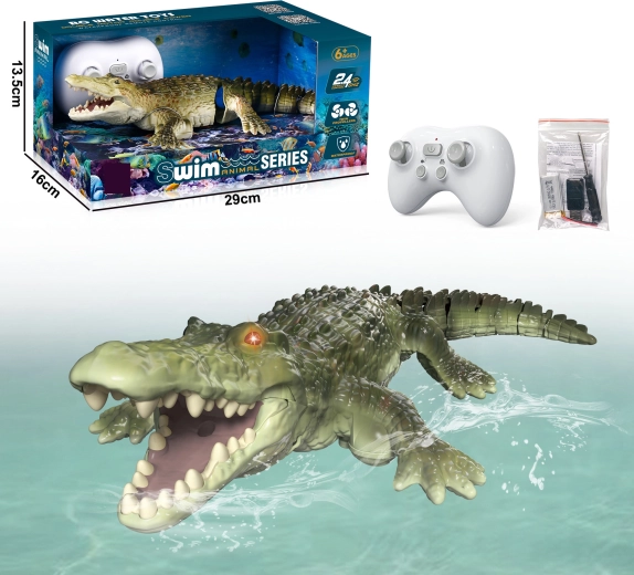 RC krokodil zeleni s daljinskim upravljačem