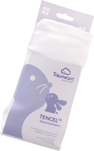 Träumeland zatezna plahta Tencel 40 × 90 cm bijela