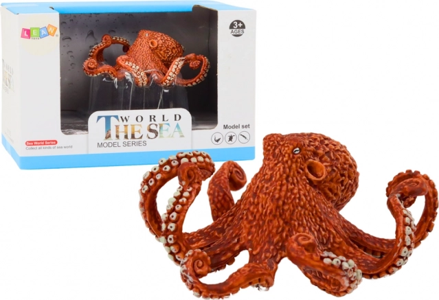 Giant Orange Octopus Figurine 10 cm