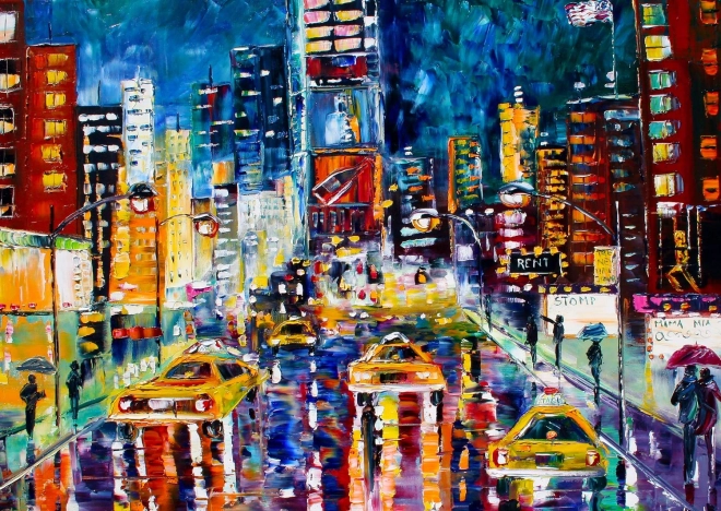 Puzzle Svjetla New Yorka 1000 dijelova