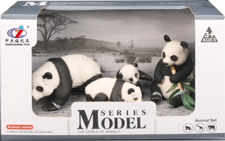 Panda Family Figurine Set