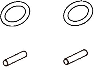 O-ring and screw BL8 for Jamara wheel adapter - 1 piece