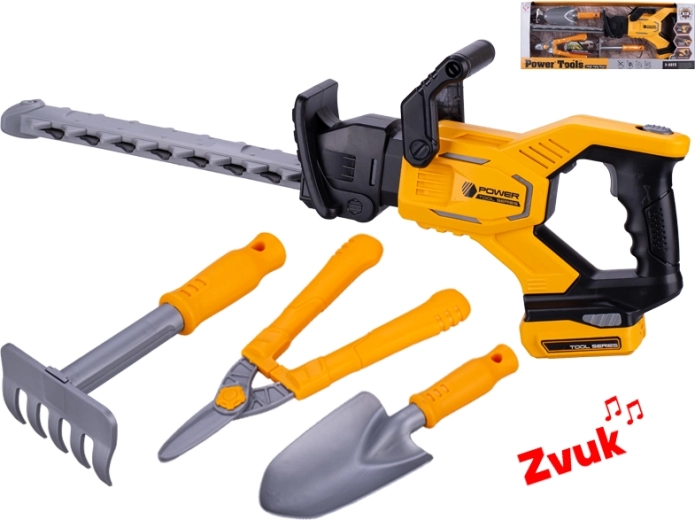 Dječje baterijske škare za živicu sa zvukovima i dodacima 57 cm