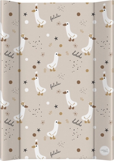 Ceba Baby mekana podloga za previjanje s profiliranim rubovima (2-strana) 50 × 70 cm Basic Crazy Ducks