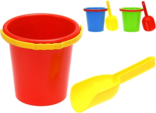 Set za pijesak kanta 14 cm i lopatica