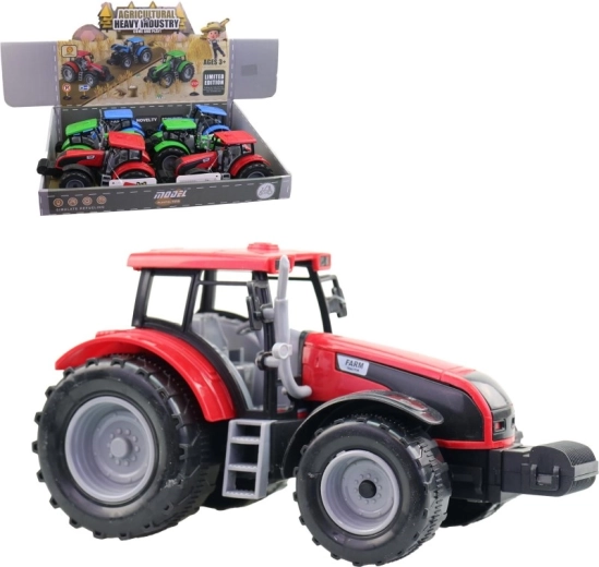 Plastični traktor 20 cm – set 6 kom u display boxu