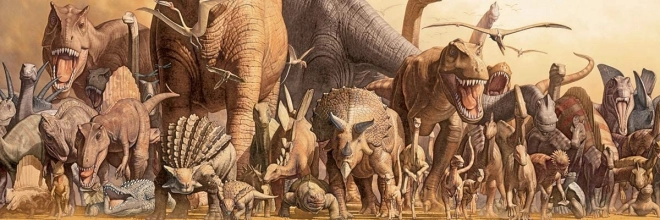 Panoramske puzzle Dinosauri 1000 dijelova