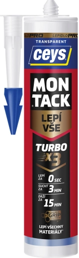 Ceys Montack Turbo montažno ljepilo transparentno 290 ml