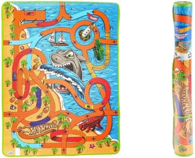 Hot Wheels podna igraća podloga morski pas 120 × 90 cm
