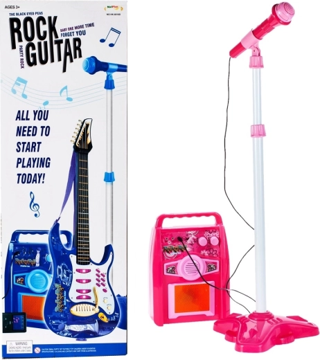 Električna gitara s pojačalom – plava