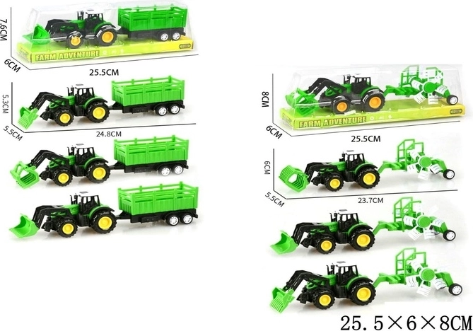Children's tractor with trailer