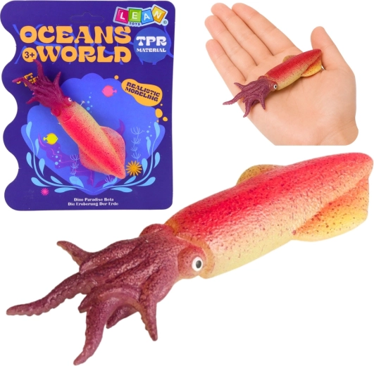 Realistična gumena figurica lignje 14 cm