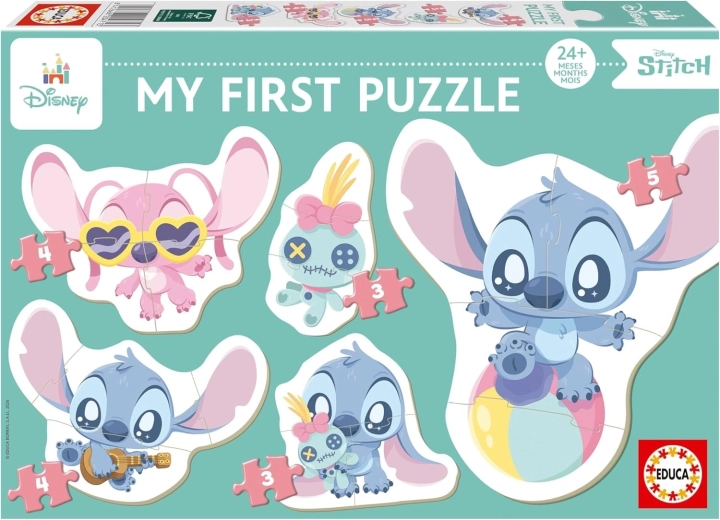 Educa baby puzzle Stitch 5 u 1 (3–5 dijelova)