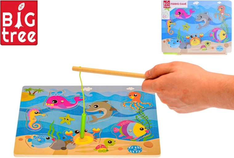 Big Tree drvena magnetska igra Ribe