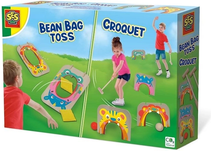 SES vanjska igra 2u1: kroket i bacanje vrećica