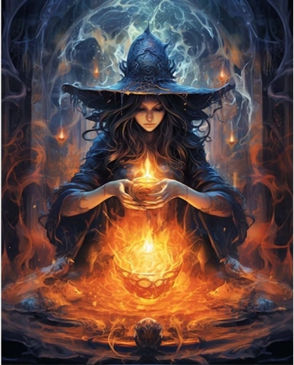 Dijamantno slikanje Ritual 30 × 40 cm