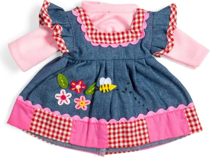 Bigjigs Toys traper haljina s ružičastim rubom za lutku 34 cm