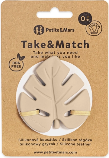 Petite&Mars silicone teether Take&Match desert sand 0m+