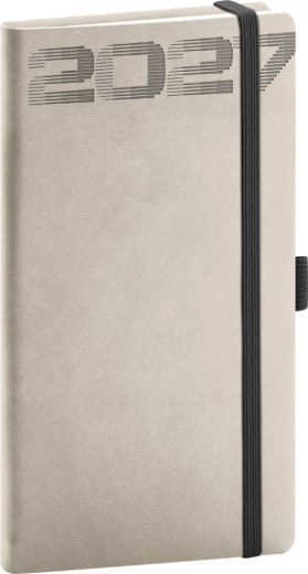 Notique pocket diary Aprint Top 2027 light grey 9 × 15.5 cm