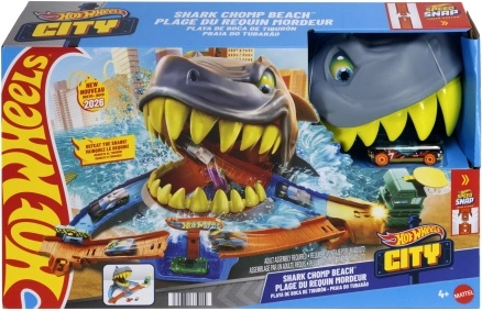 Hot Wheels City morska plaža s morskim psom Shark Chomp