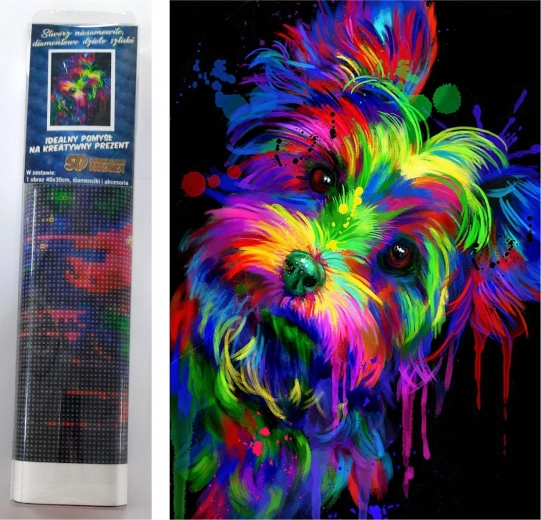 Norimpex Dijamantno slikanje Jorkširski terijer 30x40 cm