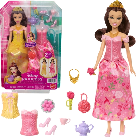 Disney Princeza Ljepotica i zvijer – lutka Belle Priče 2 u 1