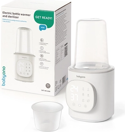 BabyOno electric bottle warmer and sterilizer 6-in-1 with LED display