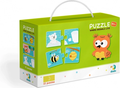 Dodo puzzle životinje i njihova staništa