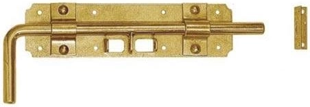 Klizni zasun 240 × 60 × 2 mm, žuto pocinčan