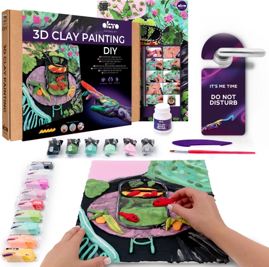 Okto umjetnički set za slikanje masom Zlatne ribice – Henri Matisse 30 × 40 cm