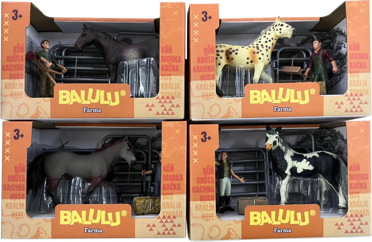 Balulu Horse Play Set with Caretaker Figure and Accessories - 1 piece