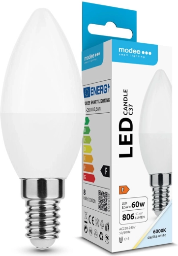 Modee LED svijećasta žarulja C37 8,5 W E14 806 lm hladno bijela