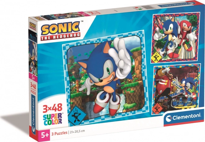 Puzzle 3×48 dijelova CLEMENTONI SONIC